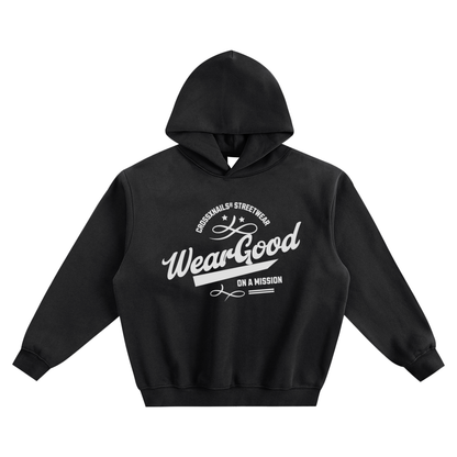 WearGood Fleeced Boxy Hoodie - Crossxnails Weargood