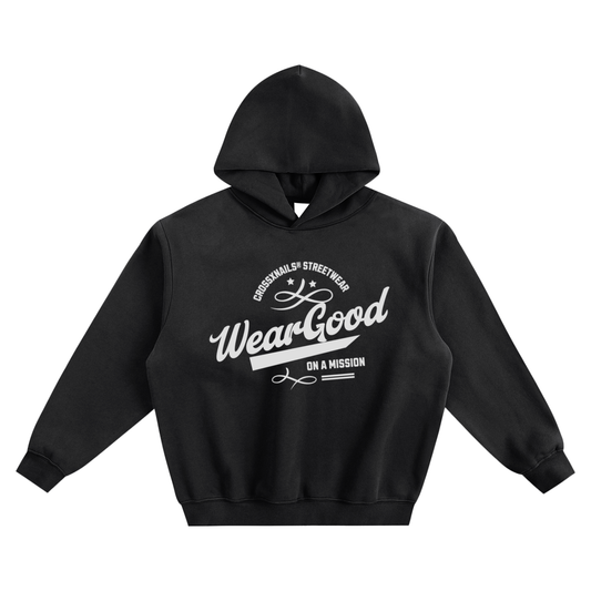 WearGood Fleeced Boxy Hoodie - Crossxnails Weargood