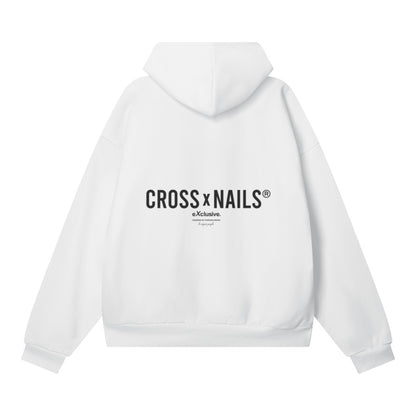 Crossxnails Oversized Hoodie with Functional Side Pockets - Crossxnails Weargood